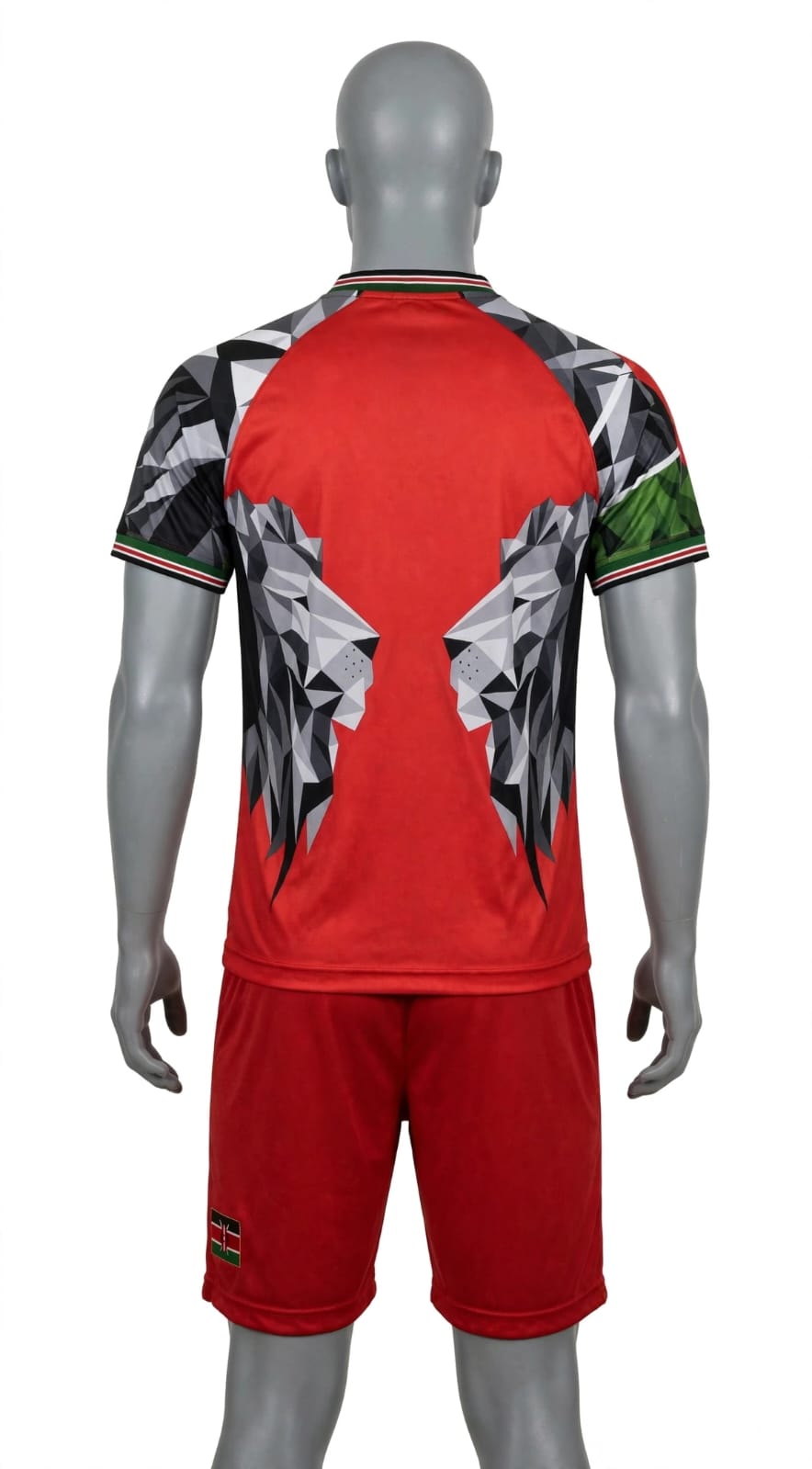 Premium Kenya football KIDS jersey and shorts set made from breathable, lightweight, quick-dry fabric for maximum comfort during training, matches, fitness, and everyday sportswear