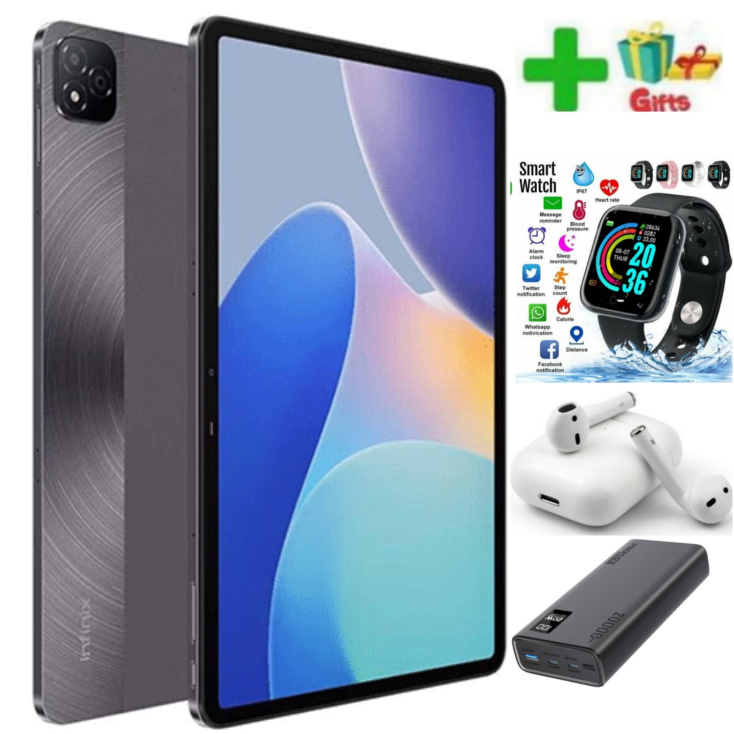LIMITED OFFER NEW Infinix Xpad (X1101) Tablet, 11" - 256GB + 4GB RAM - Wi-Fi - Android 14 - 7000mAH(wifi only)COMES WITH A FREE INFINIX POCKET MIFI ROUTER+12 MONTHS WARRANTY+FREE GIFTS