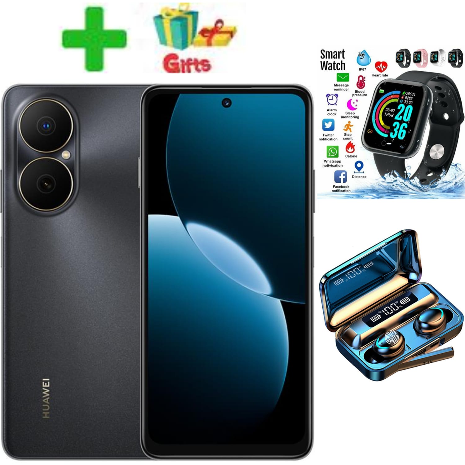 [NEW ARRIVAL!!!!]HUAWEI NOVA Y73, 8GB RAM + 256 GB ROM, WATER AND DUST RESISTANT, TURBO CHARGING, 6.67 DISPLAY, 6620mAh,50mp panorama hdr +8mp wide, SIDE FINGERPRINT+12 MONTHS WARRANTY+FREE GIFTS