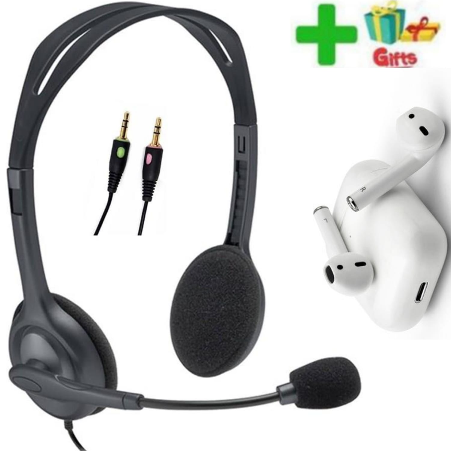 Logitech H110 Stereo Headset+FREE GIVE AWAYS