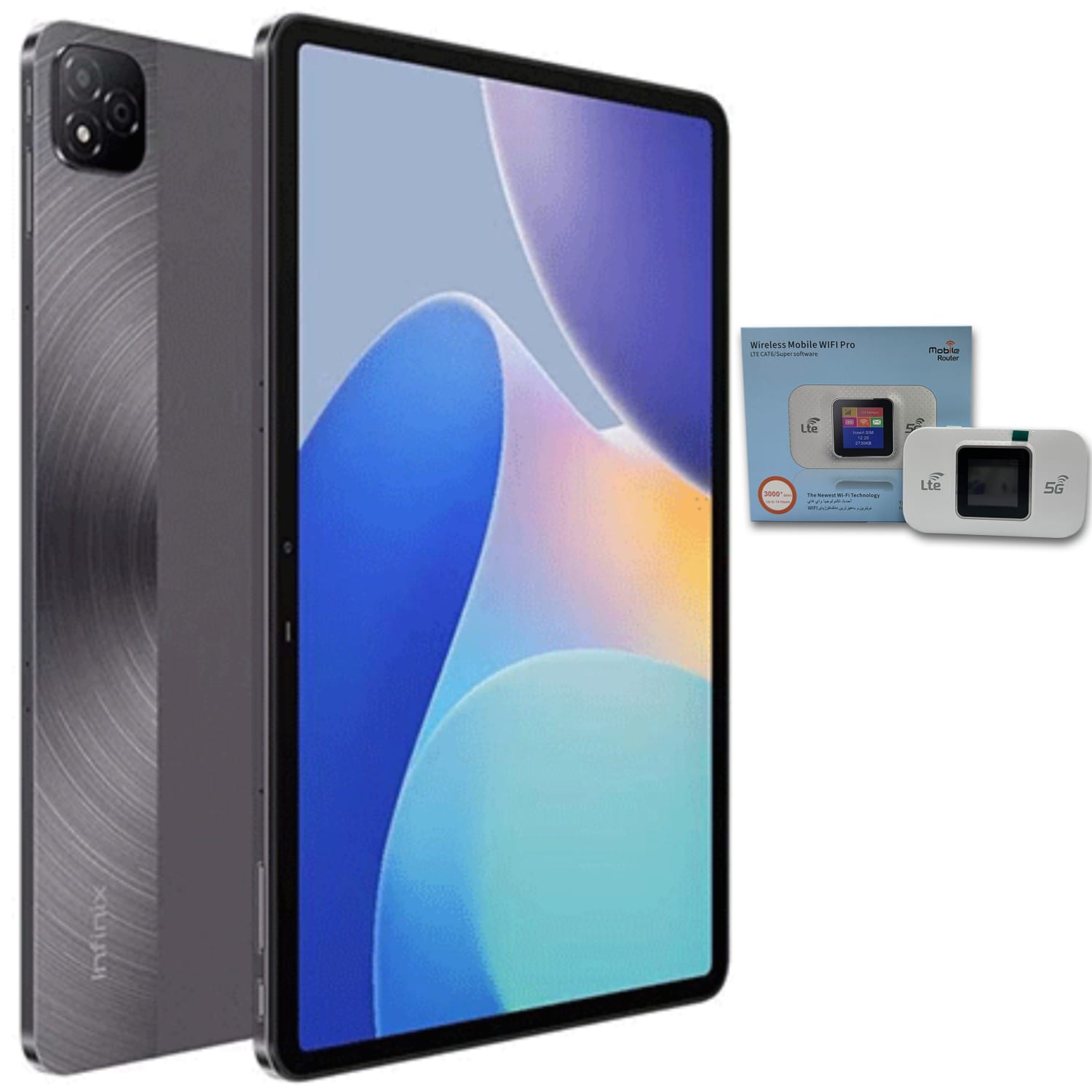 LIMITED OFFER NEW Infinix Xpad (X1101) Tablet, 11" - 256GB + 4GB RAM - Wi-Fi - Android 14 - 7000mAH(wifi only)COMES WITH A FREE INFINIX POCKET MIFI ROUTER+12 MONTHS WARRANTY