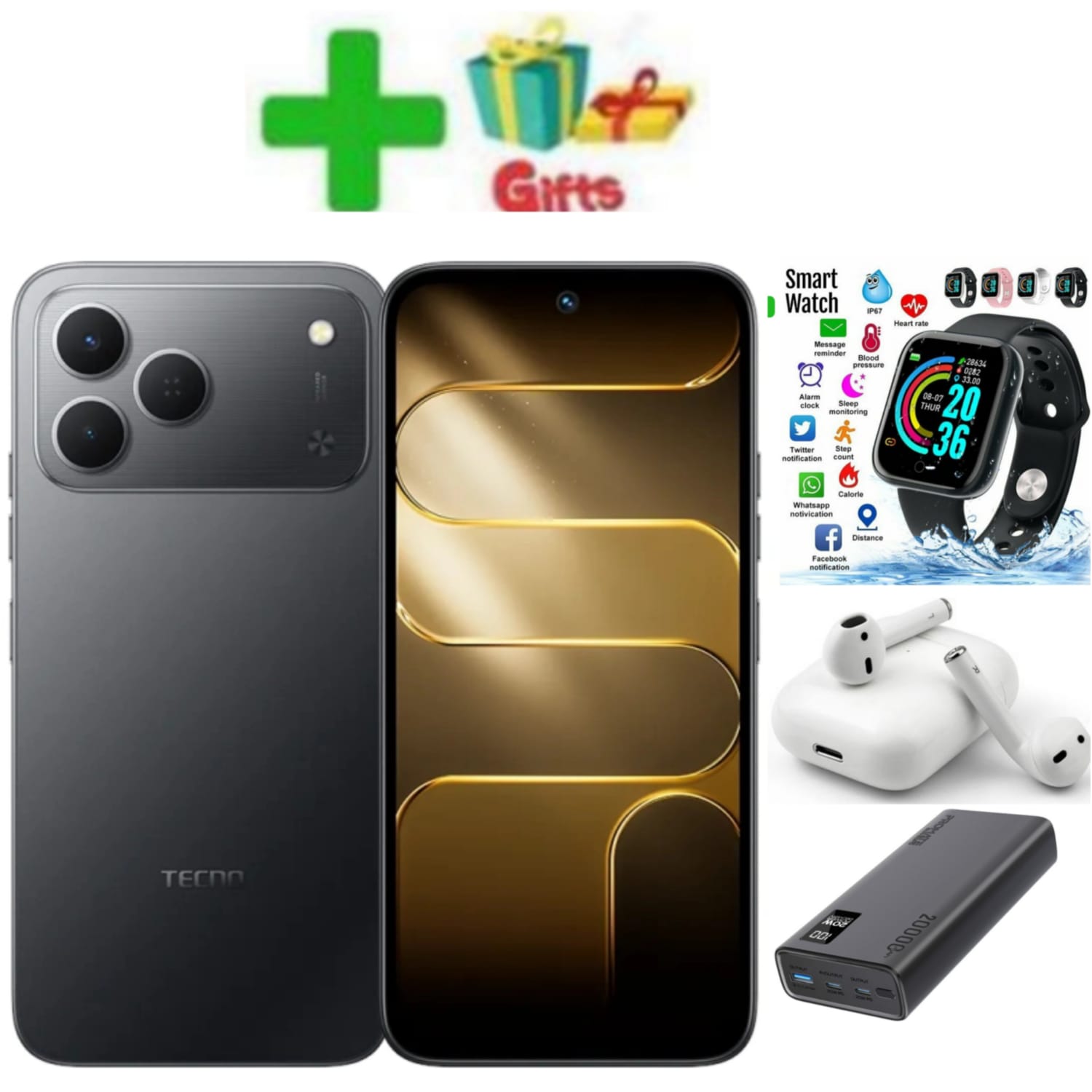 LIMITED OFFER New Arrival Tecno SPARK 50 4G 128GB ROM+ 4GB RAM 6.78" SCREEN 120Hz Refresh Rate 6700mAh Battery 50MP CAMERA ANDROID 16 +13 MONTHS FREE WARRANTY +FREE GIFTS