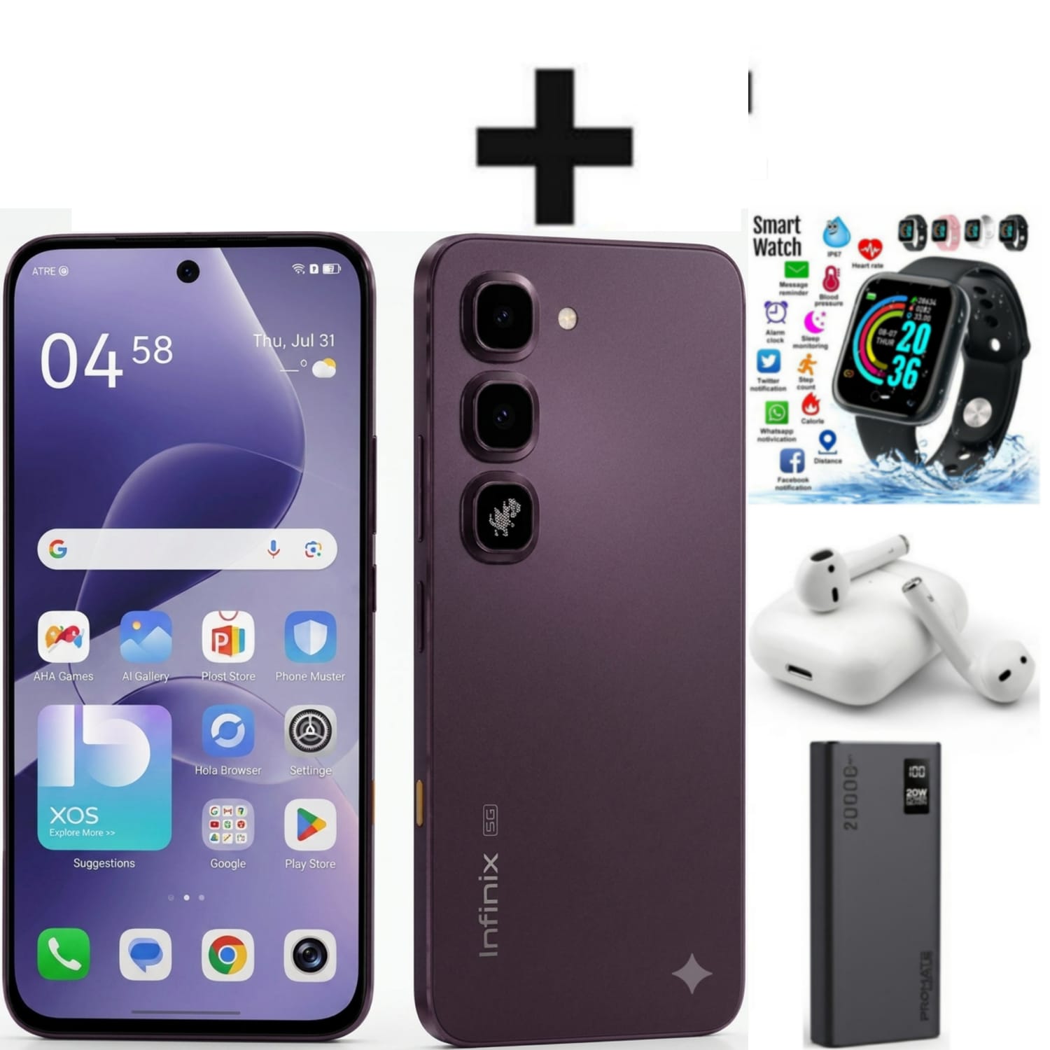 [Offer🔥🔥] INFINIX Hot 70 PRO 5G 256GB ROM + 8GB RAM, 6.76 inches, 120Hz Display, 50 MP Main Camera +8MP SELFIE 6000mAh Type C 45W Fast Charging ANDROID 16 SMARTPHONES+FREE GIFTS+12 months warranty