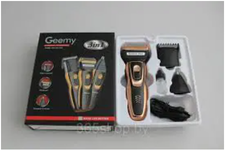 Geemy Barber Shaving Machine-Kinyozi // Shaver // Kinyozi // Best Kinyozi // BEST Rechargeable Smoother Hair Shaving Machine, Shaver- 3 In 1 FOR KINYOZI BUSINESS OR SELF SERVICE