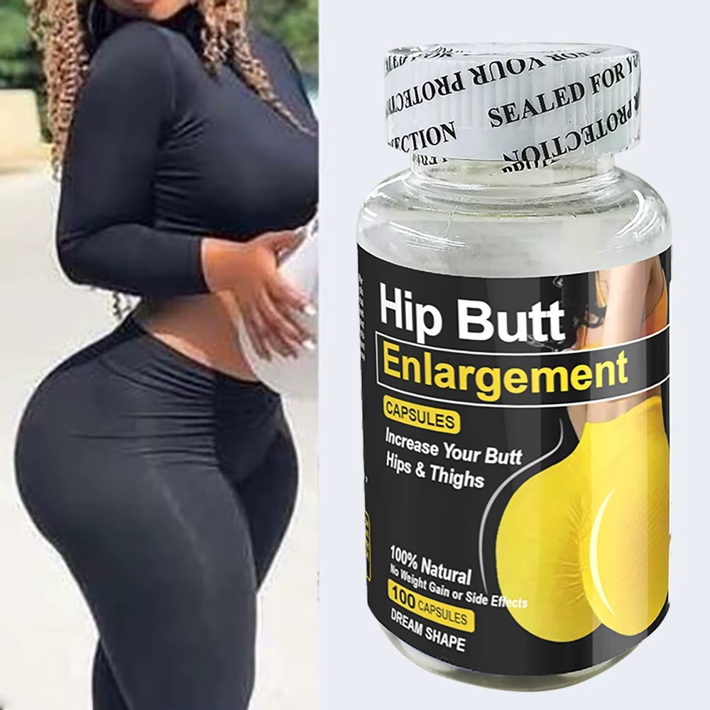 Hip Butt Enlargement Capsules Butt Booster Natural Hip Butt Enhancing 60 Capsules for a Bigger Butt Hips Thighs