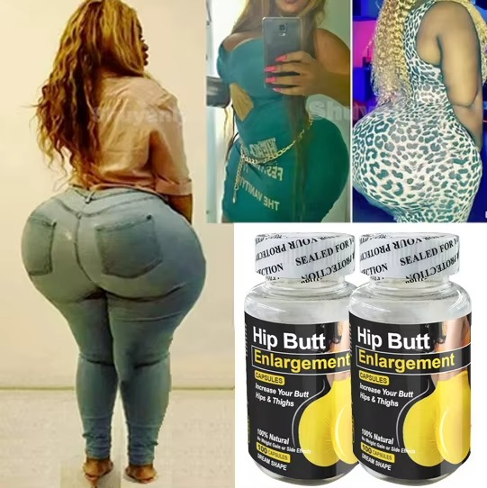 Hip Butt Enlargement Capsules Butt Booster Natural Hip Butt Enhancing 60 Capsules for a Bigger Butt Hips Thighs