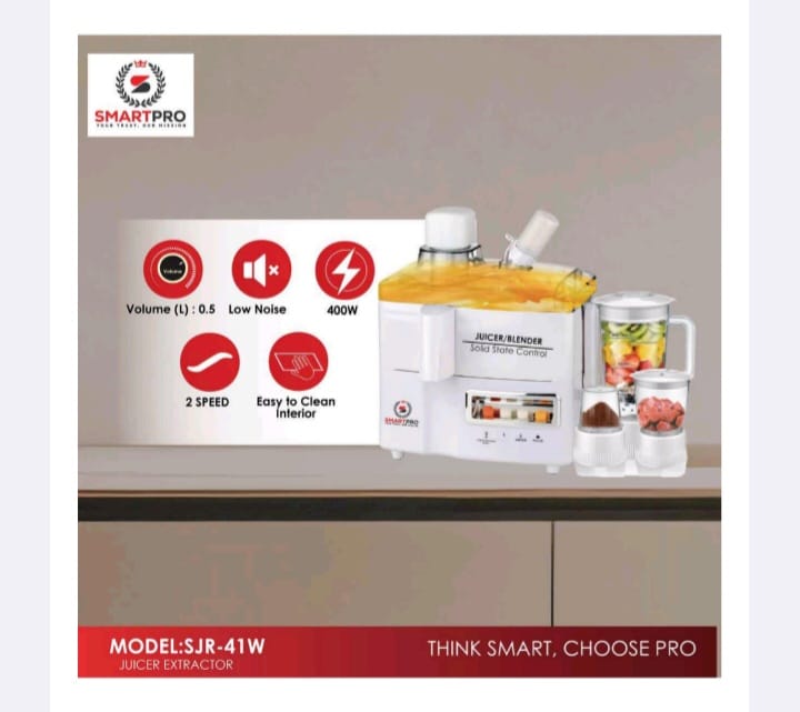 SMARTPRO 4 In 1 FOOD PROCESSOR,JUICER,BLENDER,GRINDER,CHOPPER