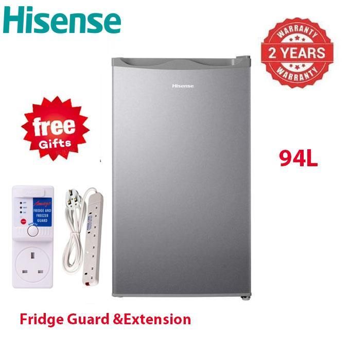 Hisense 94L Single Door Refrigerator REF094DR, Compact & Efficient Cooling+FREE FRIDGE GUARD+EXTENSION(2YRS WARRANTY)