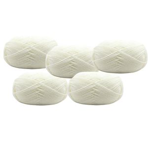 5pcs Crochet Thread Knitting Wool Yarn for Crochet Projects/ Chunky 4 Ply Yarn