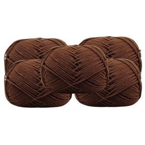 5pcs Crochet Thread Knitting Wool Yarn for Crochet Projects/ Chunky 4 Ply Yarn