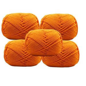 5pcs Crochet Thread Knitting Wool Yarn for Crochet Projects/ Chunky 4 Ply Yarn