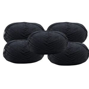 5pcs Crochet Thread Knitting Wool Yarn for Crochet Projects/ Chunky 4 Ply Yarn