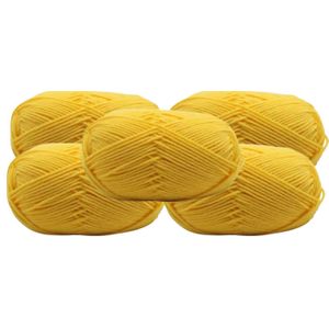5pcs Crochet Thread Knitting Wool Yarn for Crochet Projects/ Chunky 4 Ply Yarn