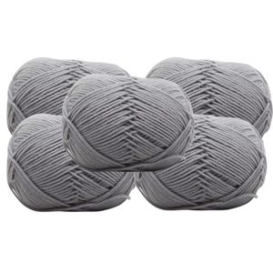5pcs Crochet Thread Knitting Wool Yarn for Crochet Projects/ Chunky 4 Ply Yarn