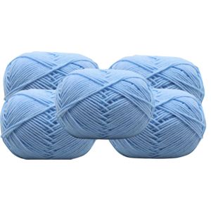 5pcs Crochet Thread Knitting Wool Yarn for Crochet Projects/ Chunky 4 Ply Yarn