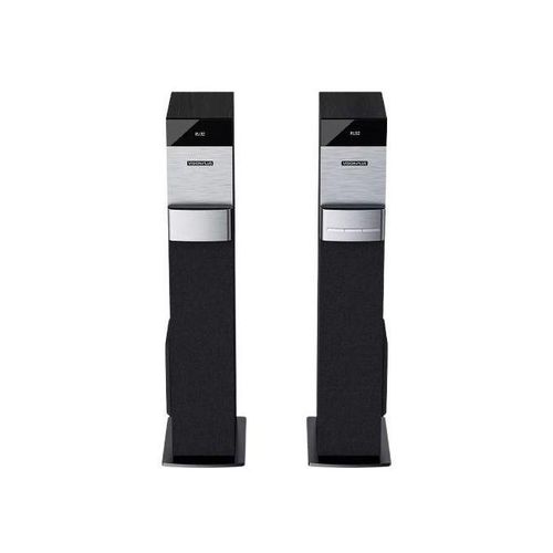 Vision Plus VP2080TS 360W Tower Speaker – Handcrafted Wood Cabinet, Dual 8" Subwoofers, Bluetooth, HDMI, USB, FM Radio, LED Display + 2YRS WRTY