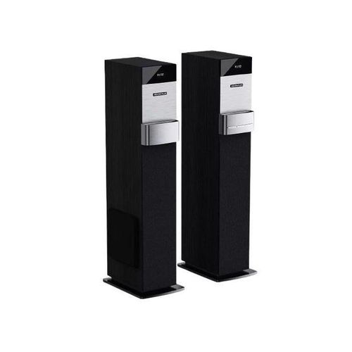 Vision Plus VP2080TS 360W Tower Speaker – Handcrafted Wood Cabinet, Dual 8" Subwoofers, Bluetooth, HDMI, USB, FM Radio, LED Display + 2YRS WRTY
