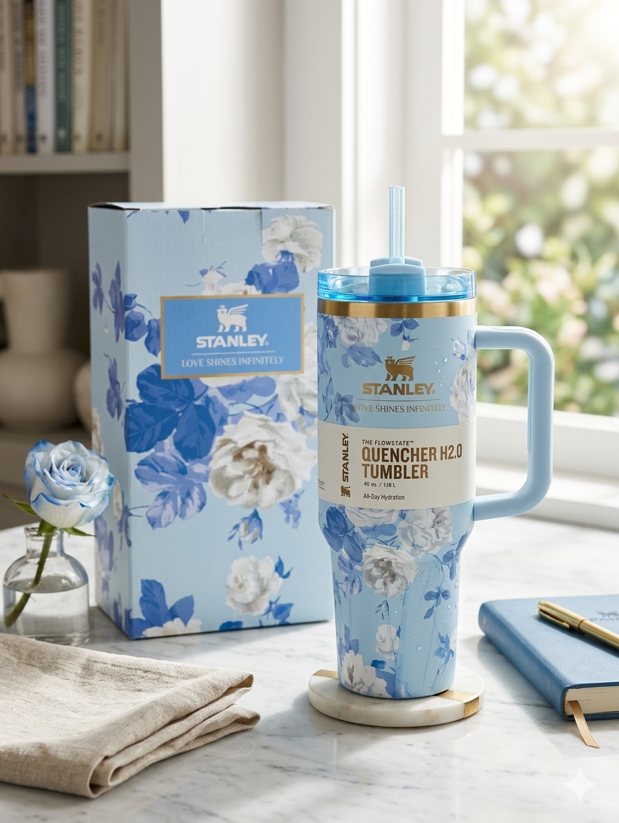 Original stanley tumbler cups,“Stanley Tumbler Cup 1L – Insulated Stainless Steel Travel Mug, Hot & Cold Water Flask with Straw”  stainless steel, 1.2 liters, double walled vacuum flask