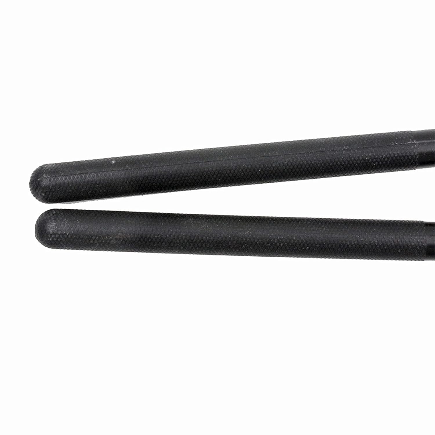 Nylon Drumsticks for Adults Kids Light Durable Plastic Drum Sticks Set with Non-Slip Handles Professional Musical Instrument Percussion Accessories (Black or Black)
