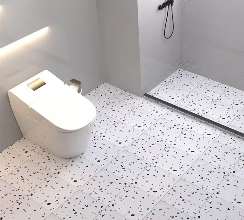 Wear-resistant self-adhesive floor stickers for kitchens, toilets, and bathrooms (This price is for 100*60cm; for longer sizes, please add to your quantity list).