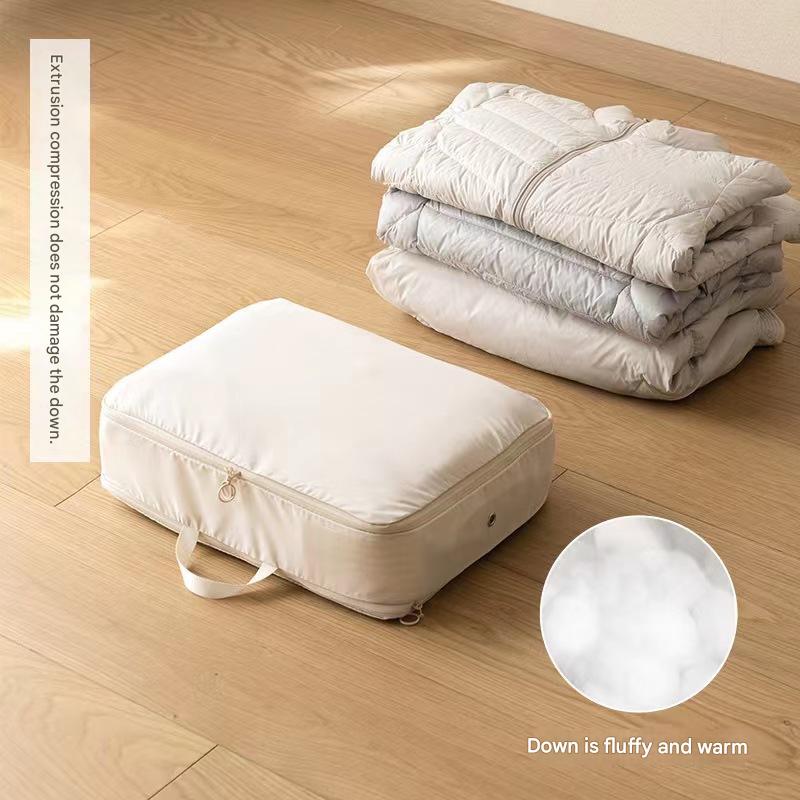 Down jacket storage bag, travel and home compression bag, portable clothing organizer, special tool for seasonal sorting, large size