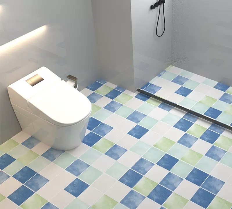 Wear-resistant self-adhesive floor stickers for kitchens, toilets, and bathrooms (This price is for 100*60cm; for longer sizes, please add to your quantity list).