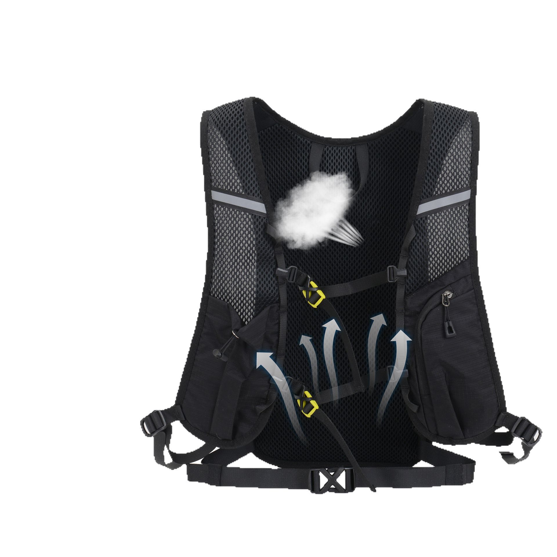 Outdoor hiking backpack, multi-functional mountaineering travel backpack, waterproof nylon cycling bag