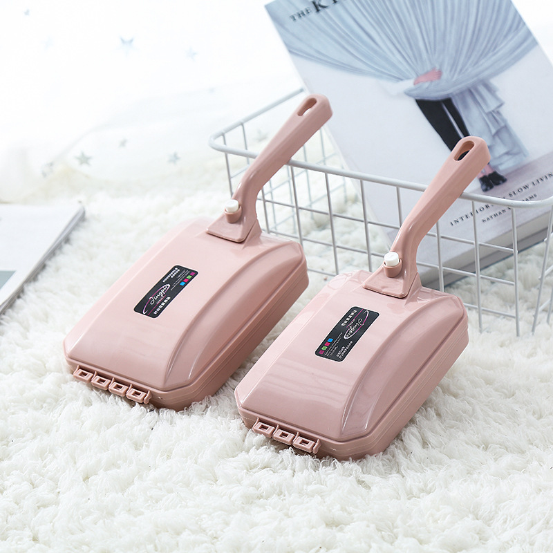New three-roller household carpet cleaning brush, multi-functional roller brush for sofas, beds, and pet hair removal.