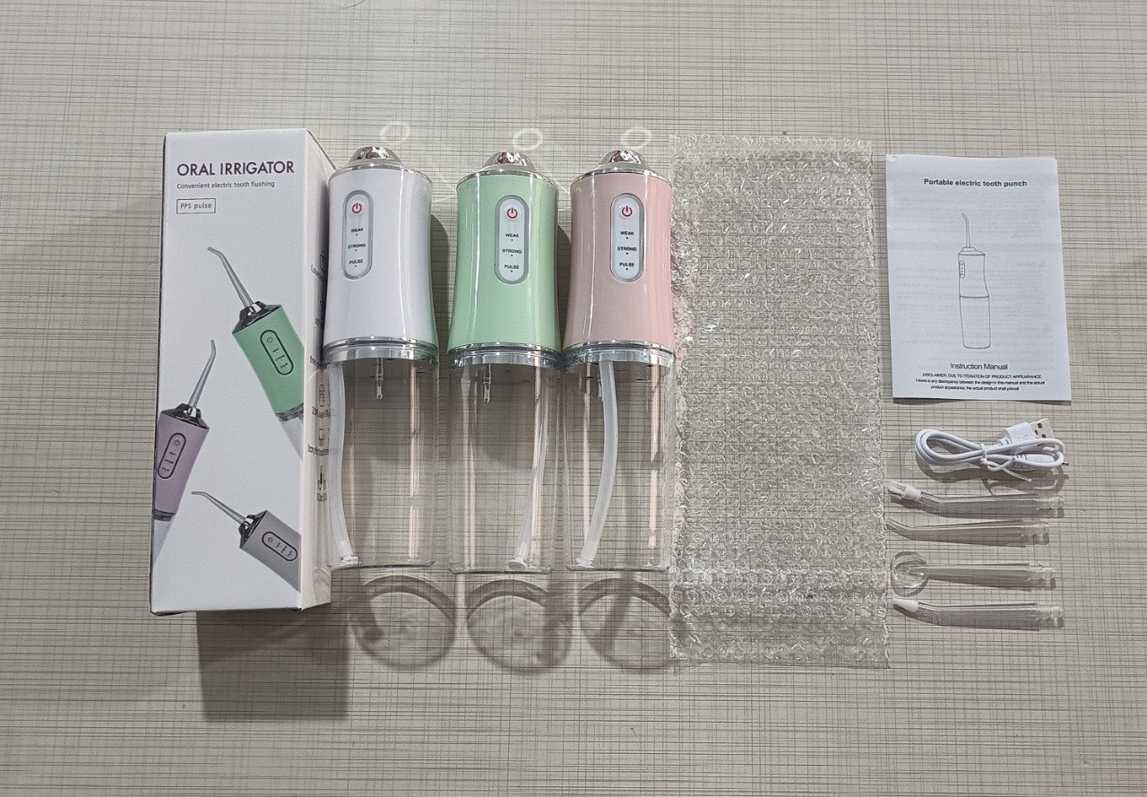 Electric water flosser, dental cleaner, home oral hygiene spray, dental floss nozzle, interdental cleaning