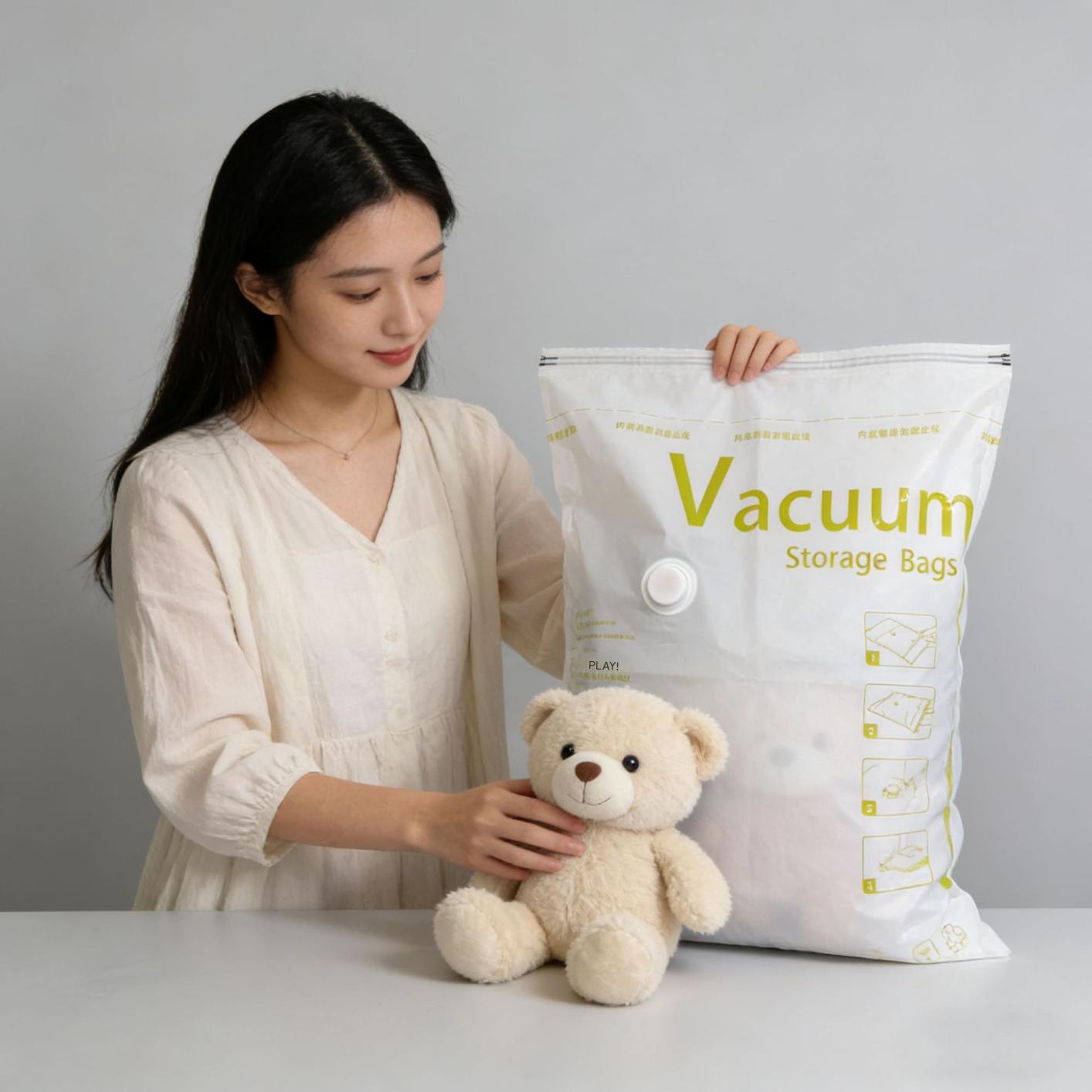 Vacuum compression bags are best-selling storage bags for clothes, quilts, and down jackets; colorful organizer bags.