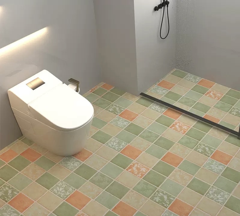 Wear-resistant self-adhesive floor stickers for kitchens, toilets, and bathrooms (This price is for 100*60cm; for longer sizes, please add to your quantity list).