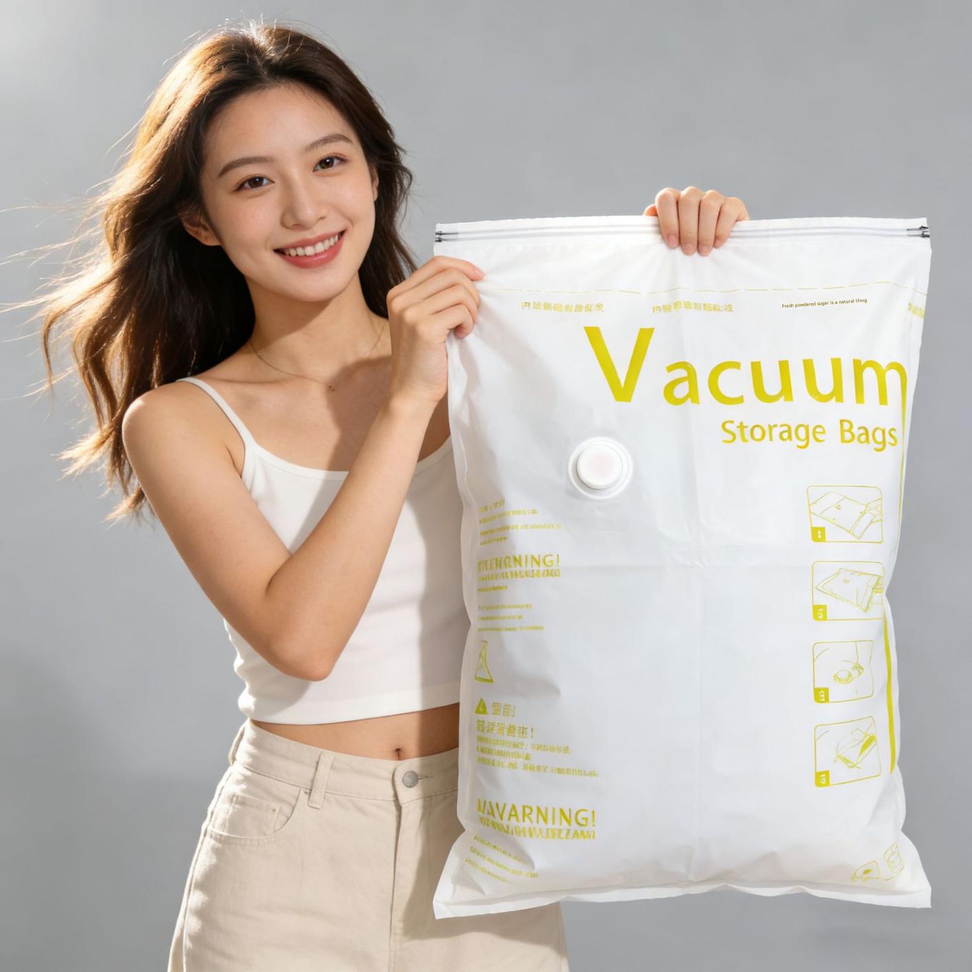 Vacuum compression bags are best-selling storage bags for clothes, quilts, and down jackets; colorful organizer bags.
