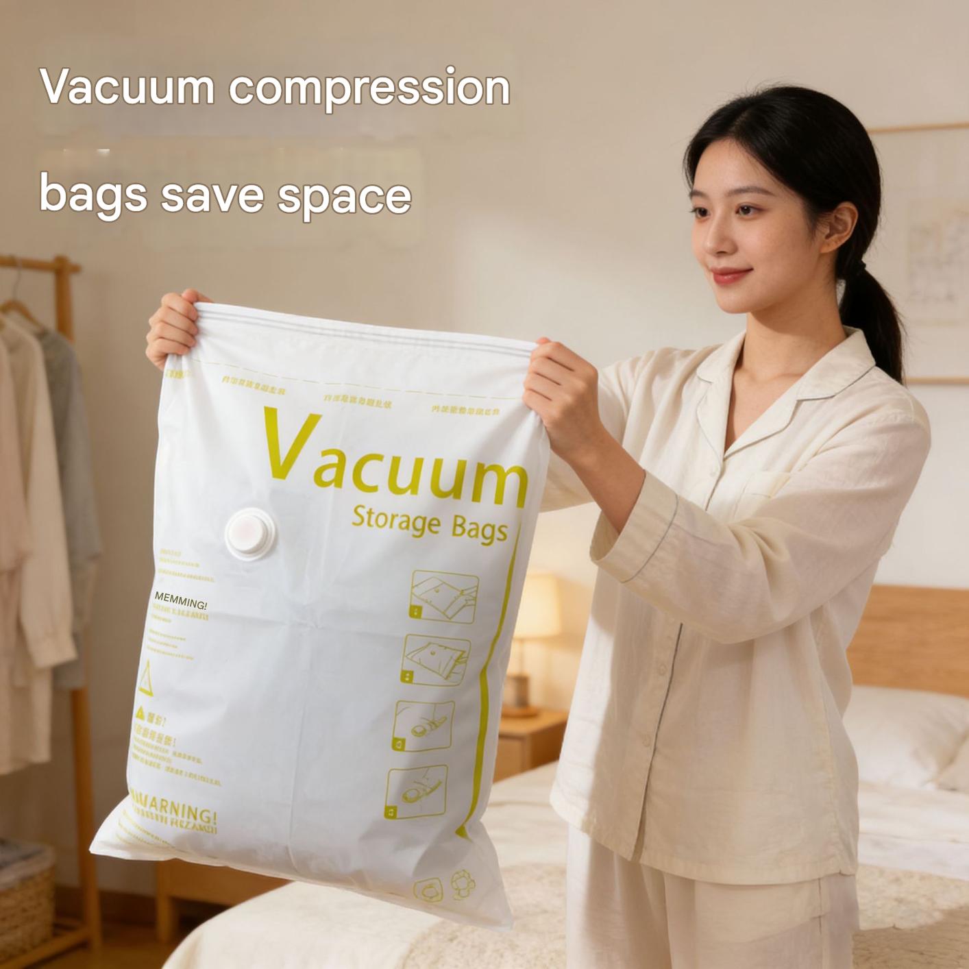 Vacuum compression bags are best-selling storage bags for clothes, quilts, and down jackets; colorful organizer bags.
