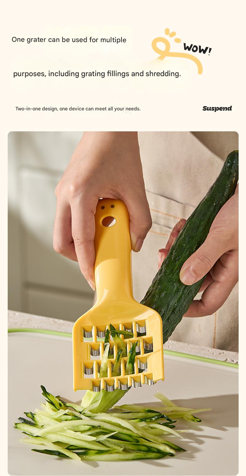 Multi-functional vegetable cutter, dumpling chopper, cute household cabbage grater, radish grater