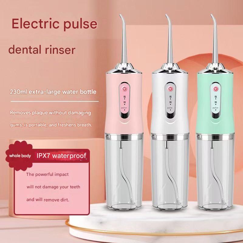 Electric water flosser, dental cleaner, home oral hygiene spray, dental floss nozzle, interdental cleaning