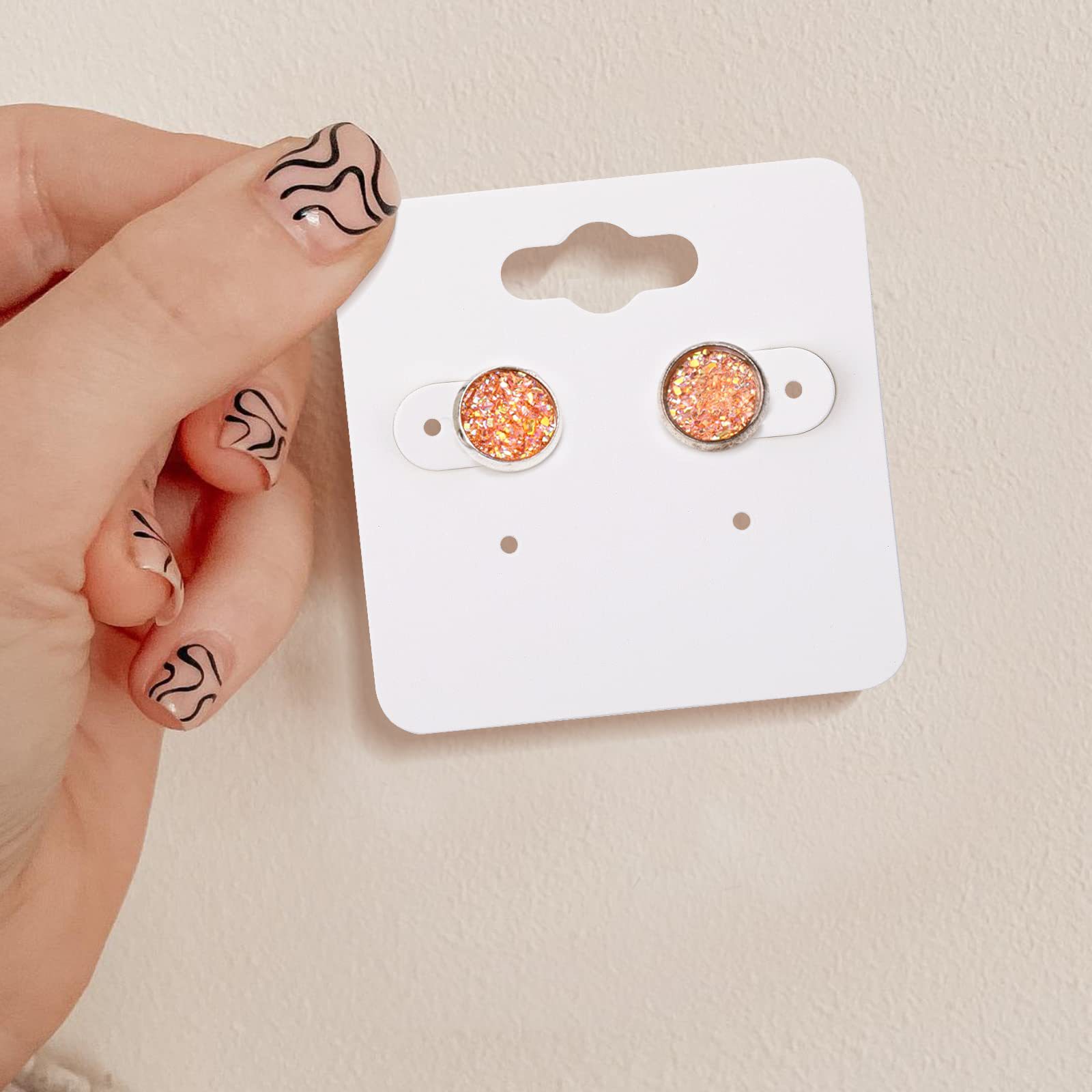100 pcs/set Jewelry card, used for storage  of jewelry 、including necklaces and earrings.