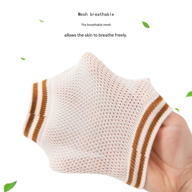 Summer children's leg protectors, baby knee pads, elbow pads, thin mesh, for infants crawling and learning to walk, anti-fall knee pads for children.