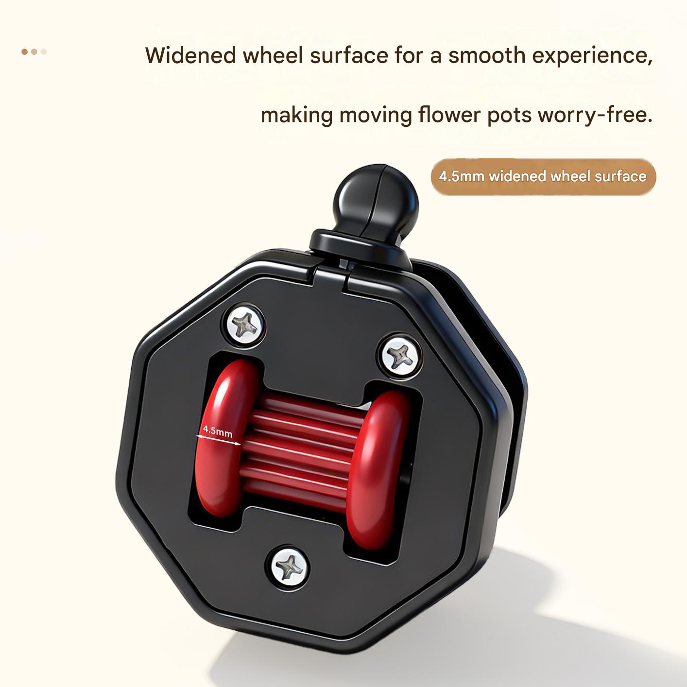 No-Drill Adhesive Caster Wheels — Heavy-Duty, Braked Swivel Wheels for Household Carts, Shelving Units, and Mobile Storage Racks