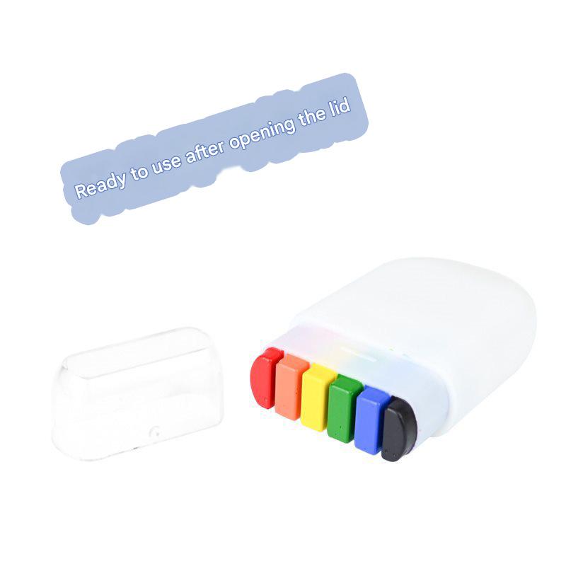 6-color rainbow face paint for the World Cup and European Cup, Halloween rainbow stripe face paint crayons