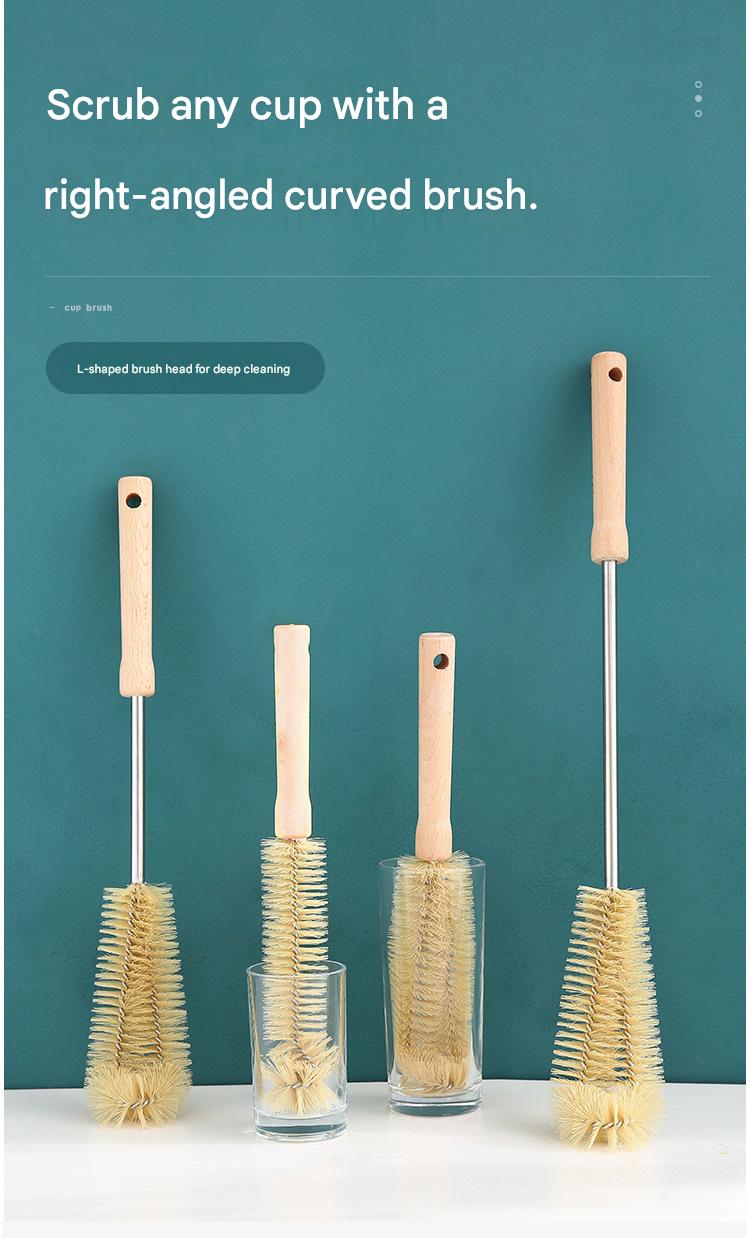 Long-handled cup brush, a kitchen cleaning tool that leaves no blind spots.