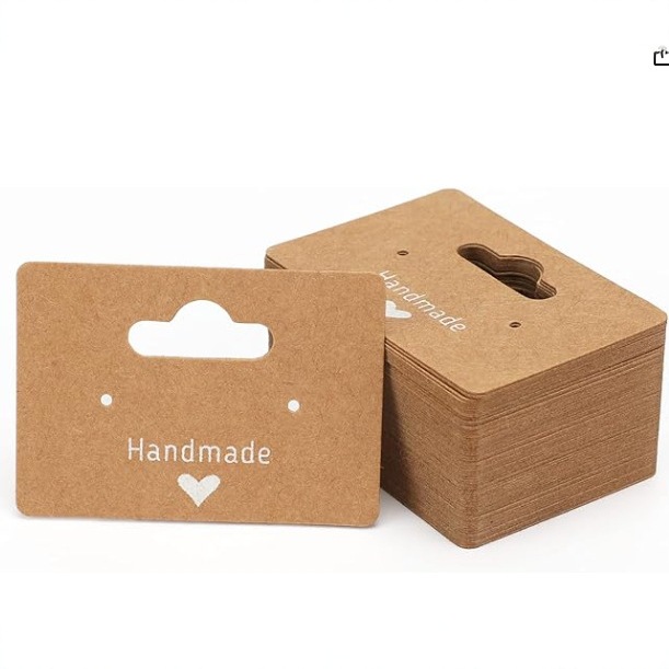 100 pcs/set Jewelry card, used for storage  of jewelry 、including necklaces and earrings.