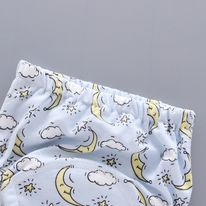 Baby training pants, washable 6-layer gauze diaper cover, breathable cloth diaper pants 1pcs
