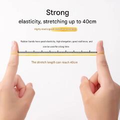 High-elasticity, durable rubber bands, yellow cowhide rubber bands, high-temperature resistant rubber rings for hair perming, industrial rubber bands.