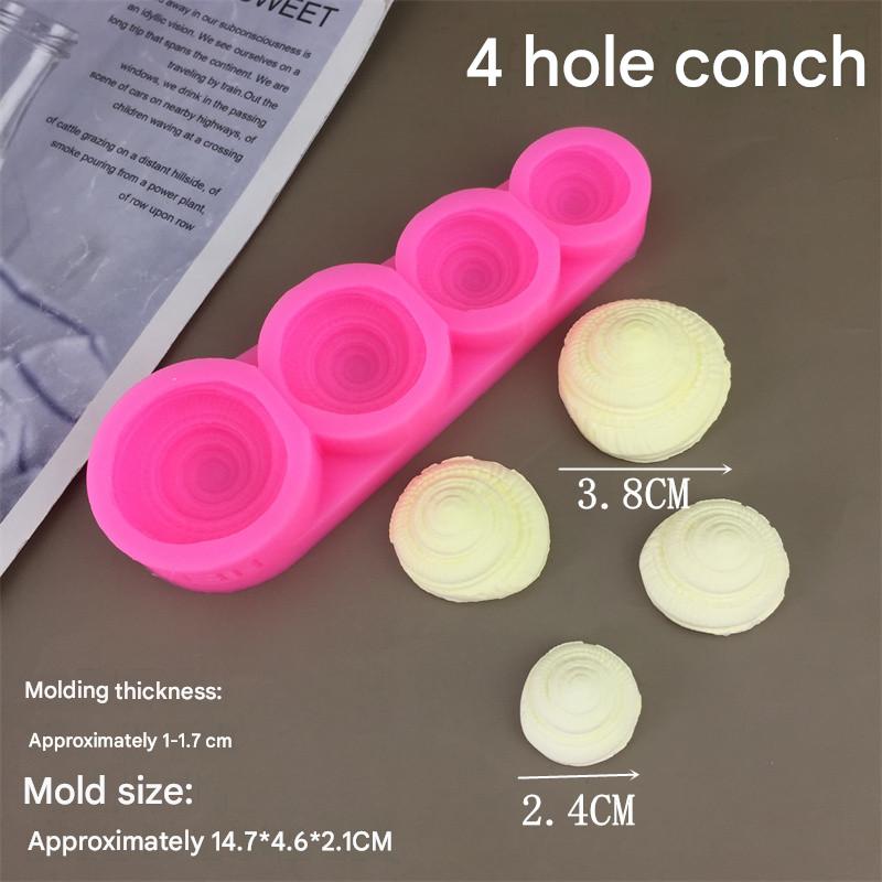 Silicone molds for pillows, bows, conch shells, frangipani flowers, and herbs; fondant cakes; chocolate decorations and accessories molds.