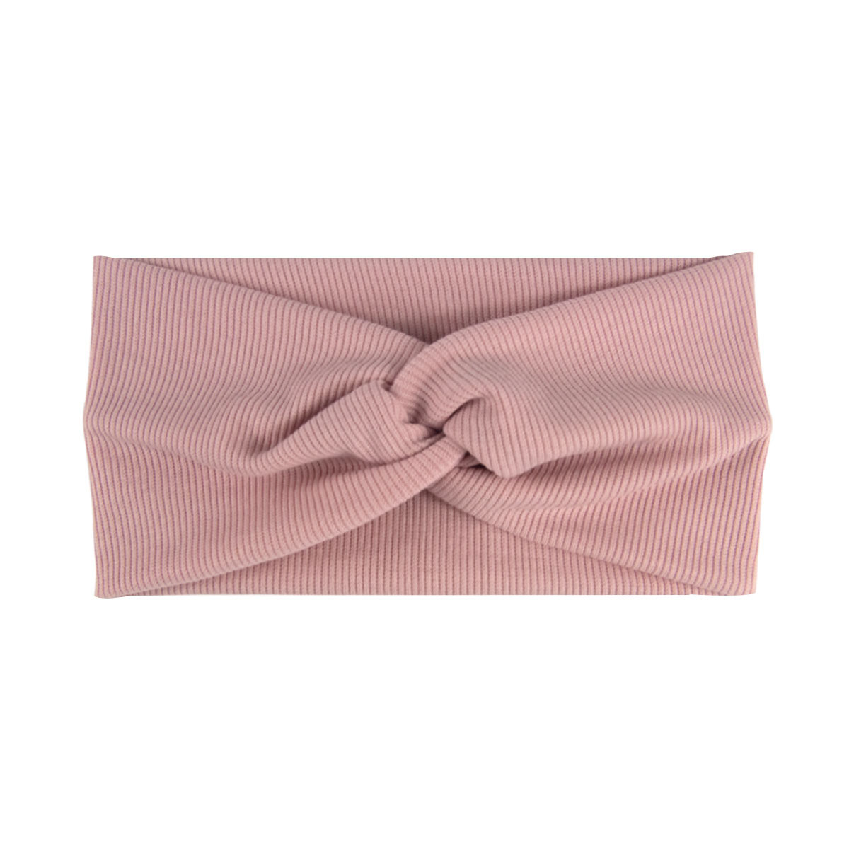 Ribbed cotton cross-stretch headband, wide-brimmed sports headscarf, yoga sweat-wicking headband