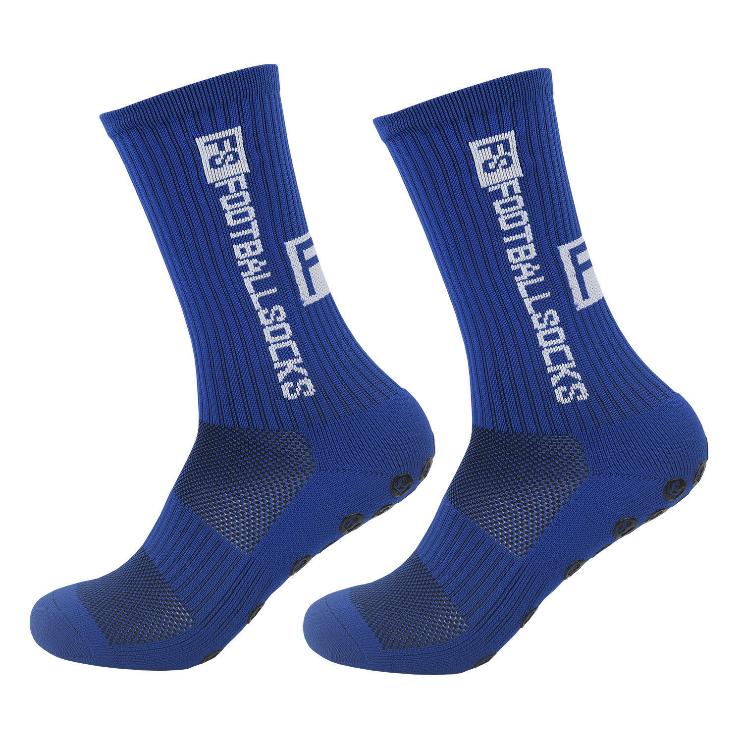 FS style non-slip, thickened terry cloth bottom football socks