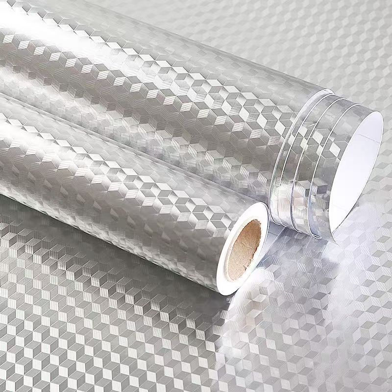 Waterproof, oil-proof, and moisture-proof stickers for cabinets, drawer liners, stovetop aluminum foil, tin foil, and self-adhesive wallpaper.