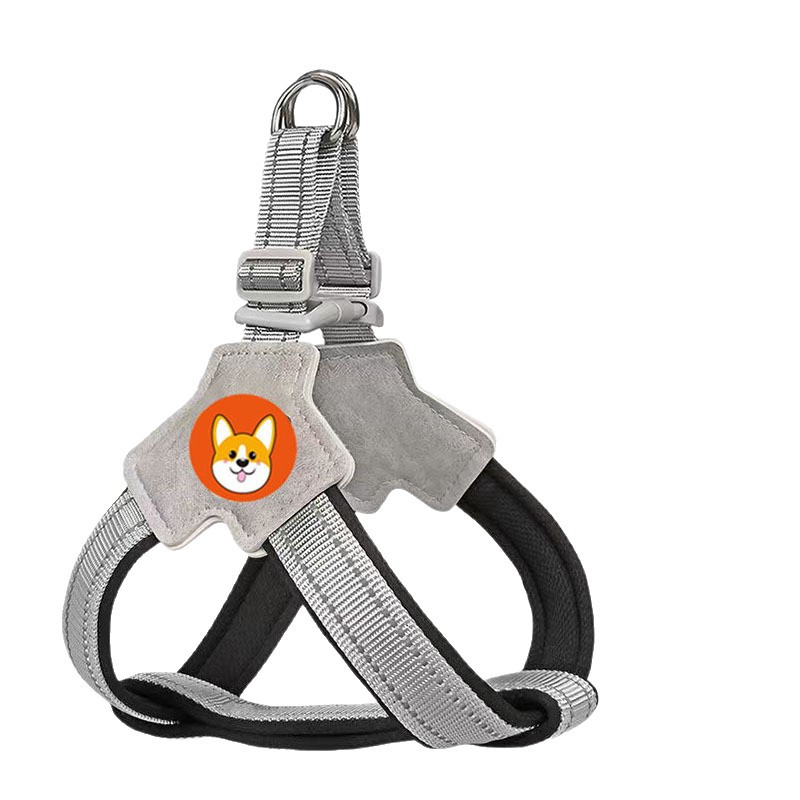 2M Dog leash vest style pet chest harness dog walking leash for small and medium-sized Corgis, Bichons, and Teddy dogs