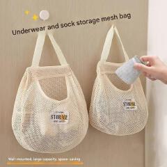 Socks storage hanging bag, wardrobe hanging underwear organizer bag, wall hanging, no-drill bag