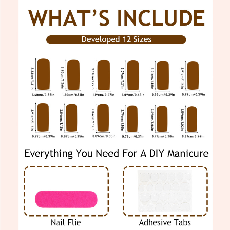 New Long Press-On Nails 24PCS 12 Sizes, Red Leopard Print with French Tip and Cherry 3D Rhinestone Design, Statement Glue-On Fake Nails, Removable Reusable Salon-Quality Manicure Nail Tips for Women view 4